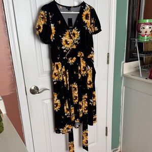 Torrid Sunflower Dress - Torrid Size 0